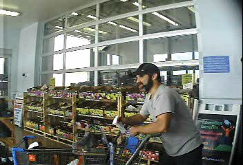 Man suspected of Walmart theft